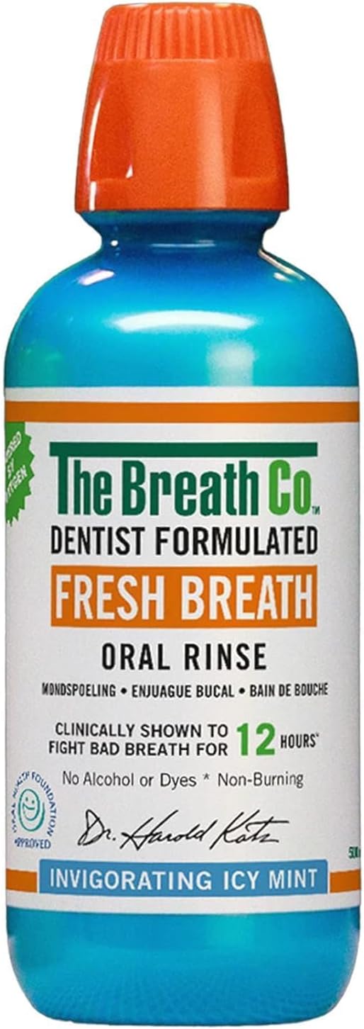 The Breath Co Fresh Breath Oral Rinse - Invigorating Icy Mint 473ml